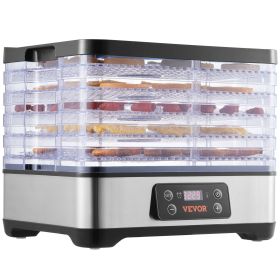 VEVOR Food Dehydrator Machine, 5-Tray Fruit Dehydrator, 300W Electric Food Dryer w/ Digital Adjustable Timer & Temperature for Jerky, Herb, Meat, VEVOR Food Dehydrator Machine, 5-Tray Fruit Dehydrator, 300W Electric Food Dryer w/ Digital Adjustable Timer & Temperature for Jerky, Herb, Meat,